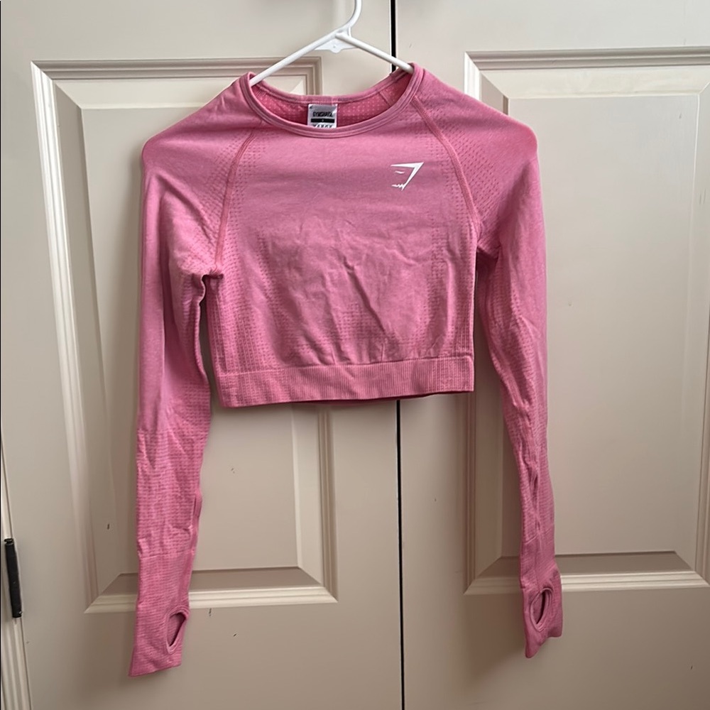 Gymshark Pink Fitted Crop Top